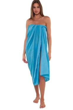 Sunsets Blue Bliss Paradise Pareo< Cover-Ups
