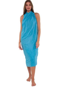 Sunsets Blue Bliss Paradise Pareo< Cover-Ups