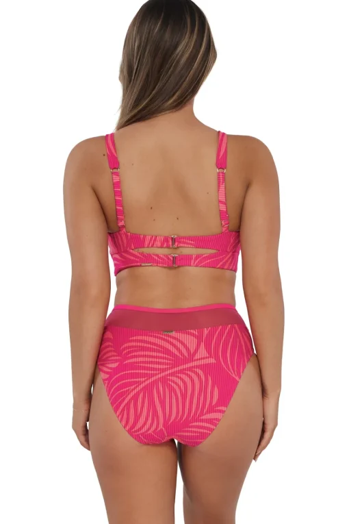 Sunsets Blushing Palms Sandbar Rib Annie High Waist Bottom< Plus Size | High-Waist