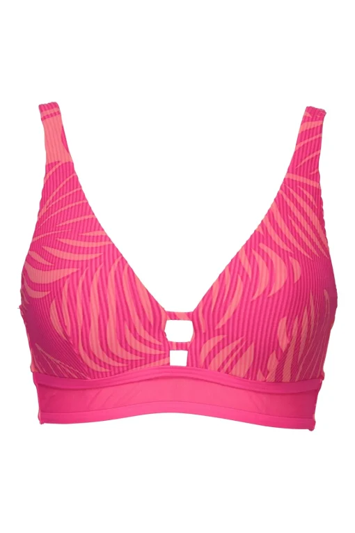 Sunsets Blushing Palms Sandbar Rib Danica Top< Plus Size | Underwire