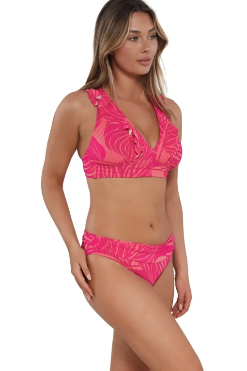 Sunsets Blushing Palms Sandbar Rib Unforgettable Bottom< Plus Size | Bikini Bottoms