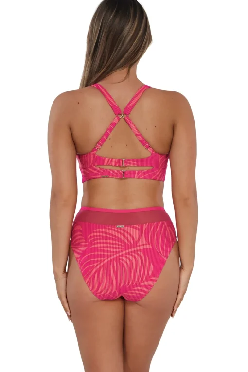 Sunsets Blushing Palms Sandbar Rib Danica Top< Plus Size | Underwire