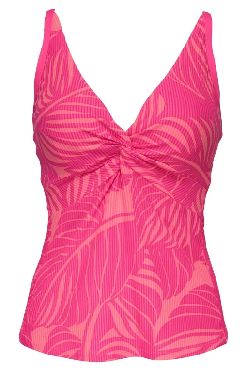 Sunsets Blushing Palms Sandbar Rib Forever Tankini Top< Underwire | Tankinis