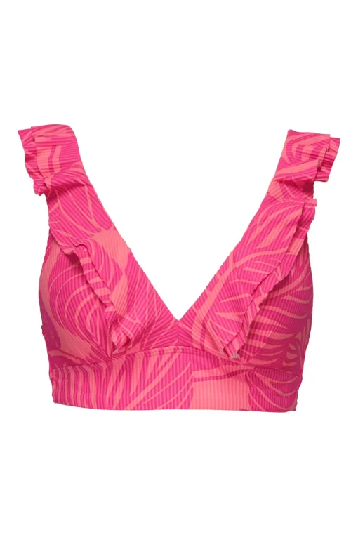 Sunsets Blushing Palms Sandbar Rib Willa Wireless Top< Plus Size | Wire-Free