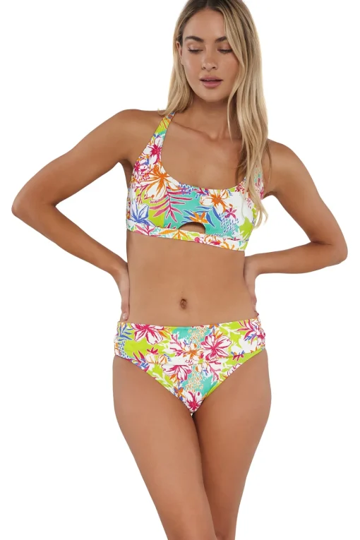 Sunsets Botanical Bliss Sandbar Rib Brandi Bralette Top< Wire-Free | Bikini Tops