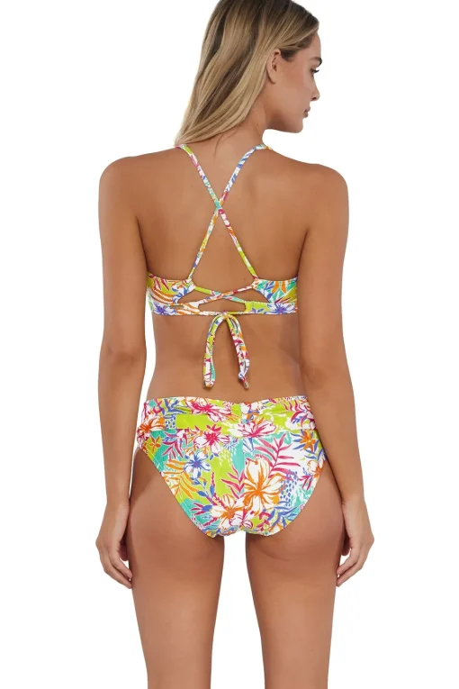 Sunsets Botanical Bliss Sandbar Rib Unforgettable Bottom< Plus Size | Bikini Bottoms
