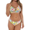 Sunsets Botanical Bliss Sandbar Rib Kauai Keyhole Top< Plus Size | Underwire