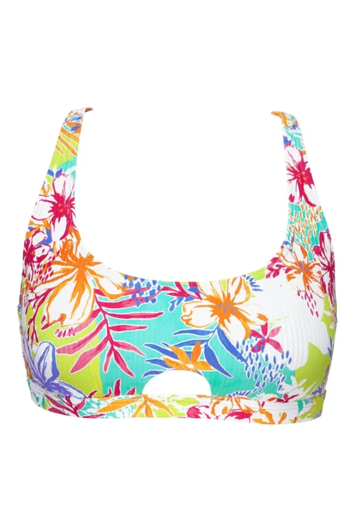 Sunsets Botanical Bliss Sandbar Rib Brandi Bralette Top< Wire-Free | Bikini Tops