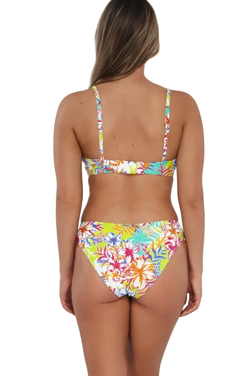 Sunsets Botanical Bliss Sandbar Rib Kauai Keyhole Top< Plus Size | Underwire