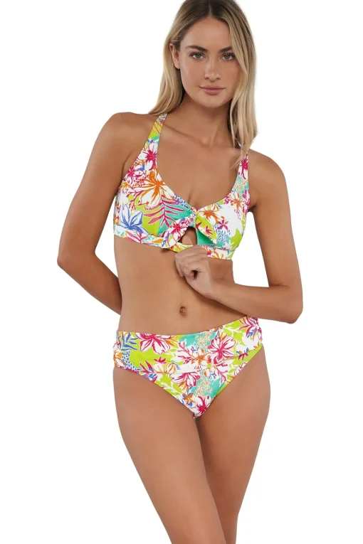 Sunsets Botanical Bliss Sandbar Rib Brandi Bralette Top< Wire-Free | Bikini Tops