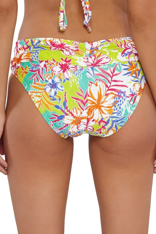 Sunsets Botanical Bliss Sandbar Rib Unforgettable Bottom< Plus Size | Bikini Bottoms