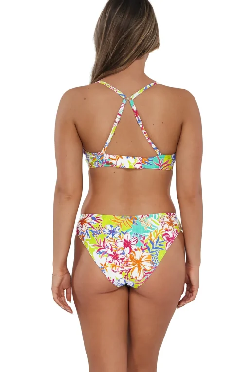 Sunsets Botanical Bliss Sandbar Rib Kauai Keyhole Top< Plus Size | Underwire