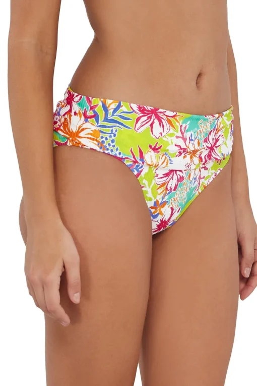 Sunsets Botanical Bliss Sandbar Rib Unforgettable Bottom< Plus Size | Bikini Bottoms