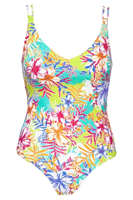 Sunsets Botanical Bliss Sandbar Rib Veronica One Piece< Classic