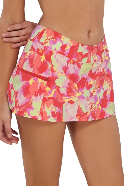 Sunsets Butterfly Beach Sporty Swim Skirt< Plus Size
