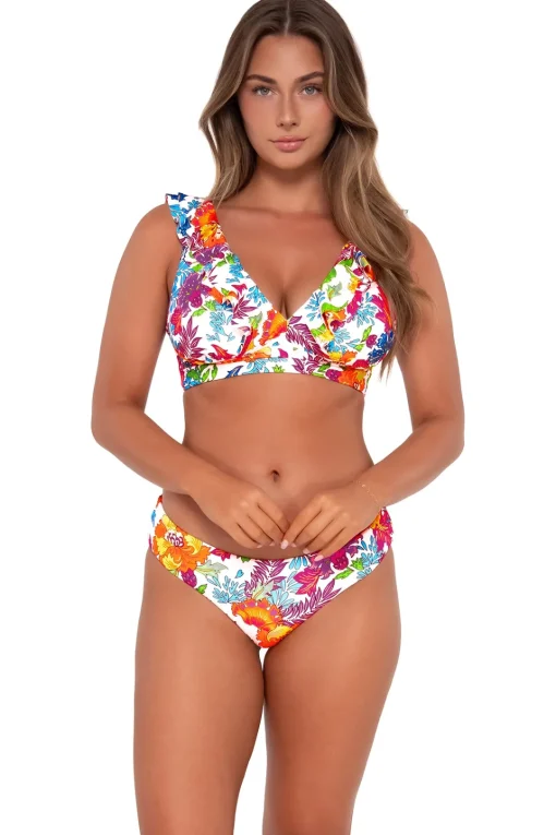 Sunsets Camilla Flora Alana Reversible Hipster Bottom< Low-Rise | Bikini Bottoms
