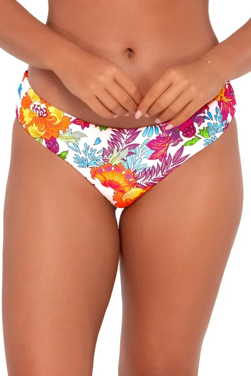 Sunsets Camilla Flora Alana Reversible Hipster Bottom< Low-Rise | Bikini Bottoms