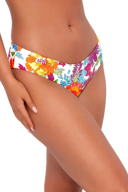 Sunsets Camilla Flora Alana Reversible Hipster Bottom< Low-Rise | Bikini Bottoms