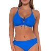 Sunsets Electric Blue Kauai Keyhole Top< Plus Size | Bra-Sized