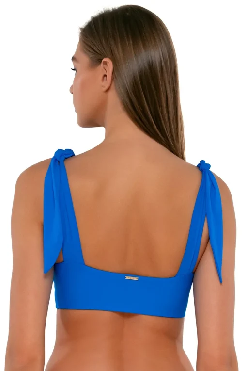 Sunsets Electric Blue Lily Top< Bikini Tops
