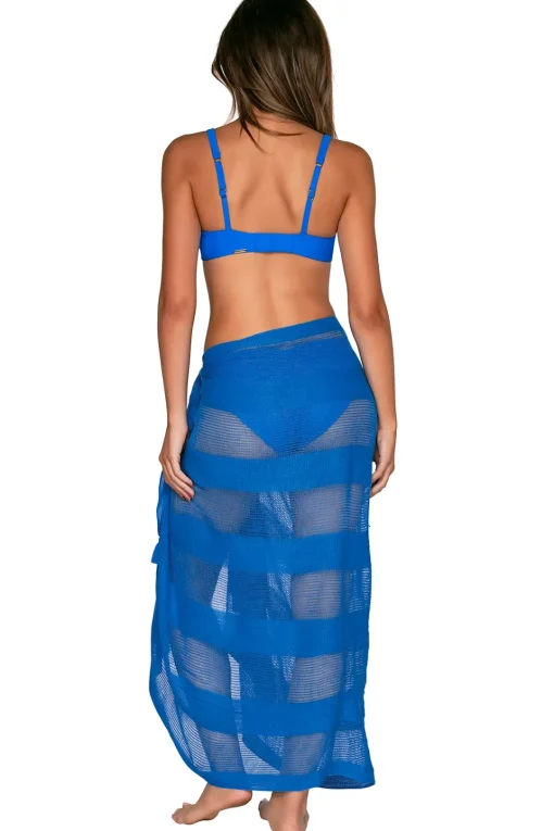 Sunsets Electric Blue Paradise Pareo< Cover-Ups