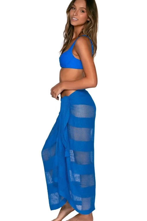 Sunsets Electric Blue Paradise Pareo< Cover-Ups