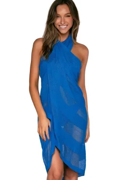 Sunsets Electric Blue Paradise Pareo< Cover-Ups