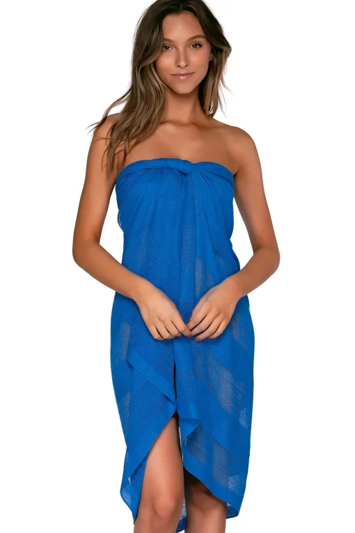 Sunsets Electric Blue Paradise Pareo< Cover-Ups