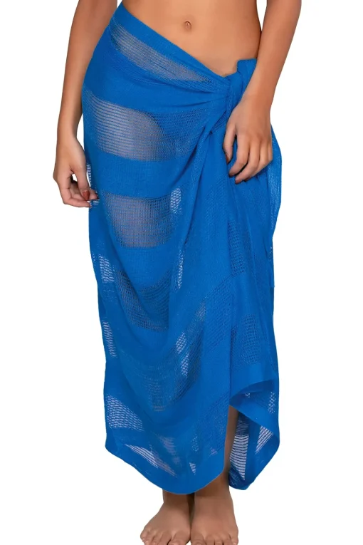 Sunsets Electric Blue Paradise Pareo< Cover-Ups