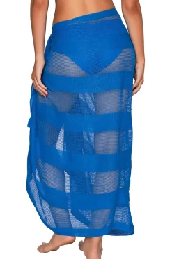 Sunsets Electric Blue Paradise Pareo< Cover-Ups