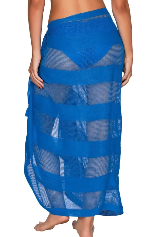 Sunsets Electric Blue Paradise Pareo< Cover-Ups