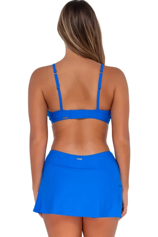 Sunsets Electric Blue Sporty Swim Skirt< Swim Skirts