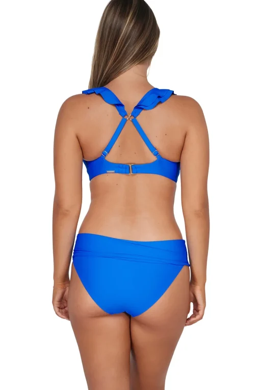 Sunsets Electric Blue Willa Wireless Top< Plus Size | Wire-Free