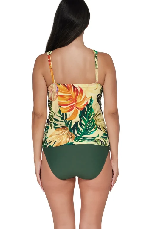Sunsets Escape Amber Oasis Emerson Tankini Top< Plus Size | Underwire