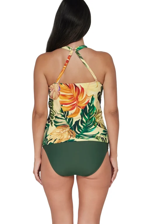 Sunsets Escape Amber Oasis Emerson Tankini Top< Plus Size | Underwire
