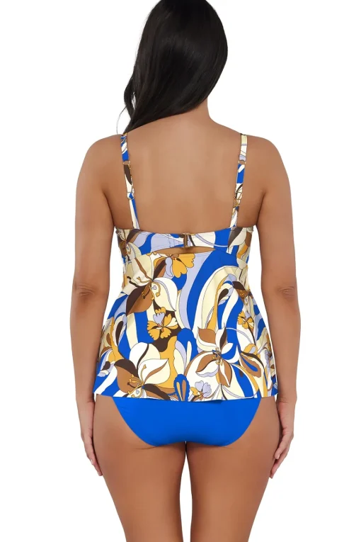 Sunsets Escape Bali Bungalow Tori Tankini Top< Plus Size | Wire-Free