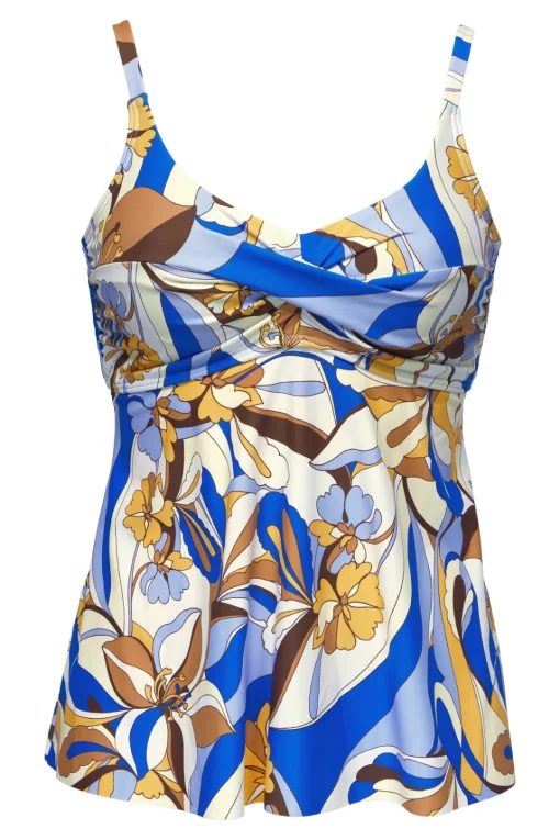 Sunsets Escape Bali Bungalow Tori Tankini Top< Plus Size | Wire-Free