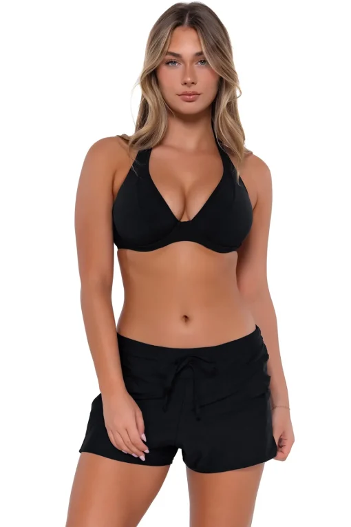 Sunsets Escape Black Laguna Swim Short< Swim Shorts