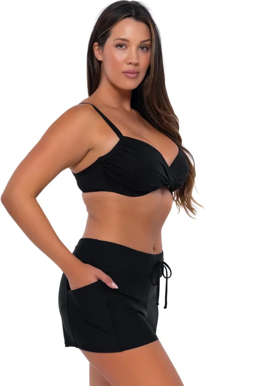 Sunsets Escape Black Laguna Swim Short< Swim Shorts