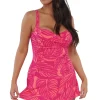Sunsets Escape Blushing Palms Sandbar Rib Sienna Swim Dress< Swim Dress