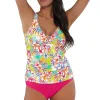 Sunsets Escape Botanical Bliss Sandbar Rib Emerson Tankini Top< Plus Size | Underwire