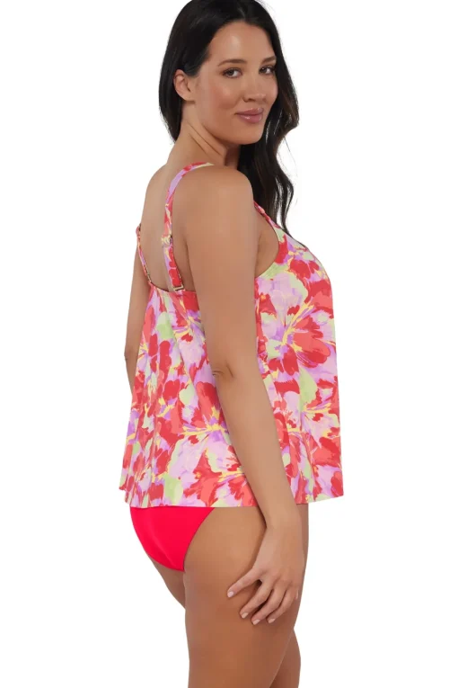 Sunsets Escape Butterfly Beach Sadie Tankini Top< Plus Size | Wire-Free