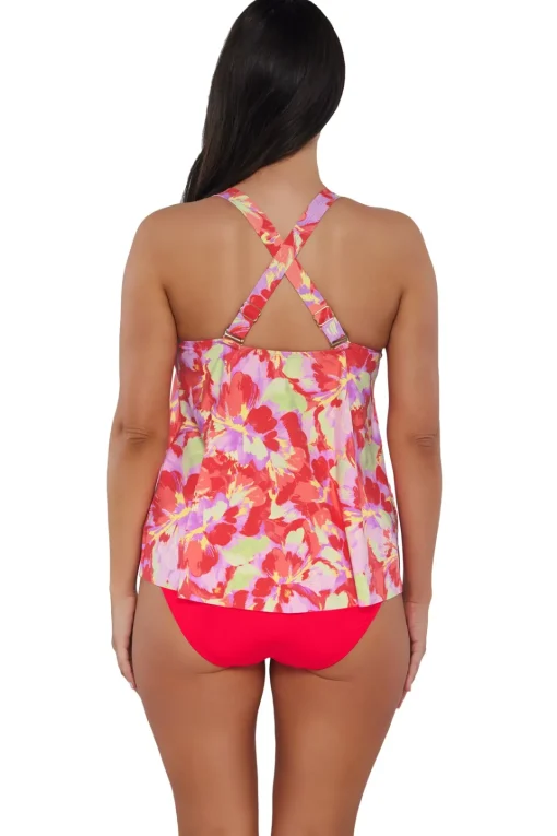 Sunsets Escape Butterfly Beach Sadie Tankini Top< Plus Size | Wire-Free