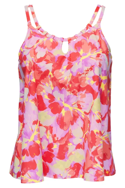 Sunsets Escape Butterfly Beach Sadie Tankini Top< Plus Size | Wire-Free