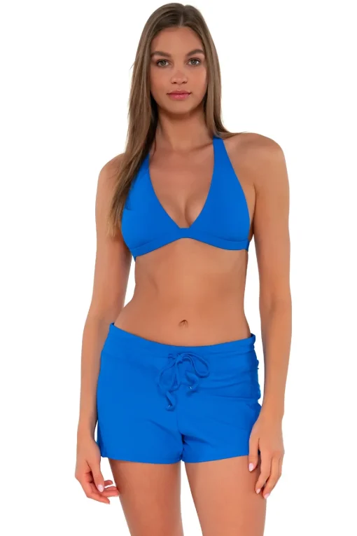 Sunsets Escape Electric Blue Laguna Swim Short< Swim Shorts
