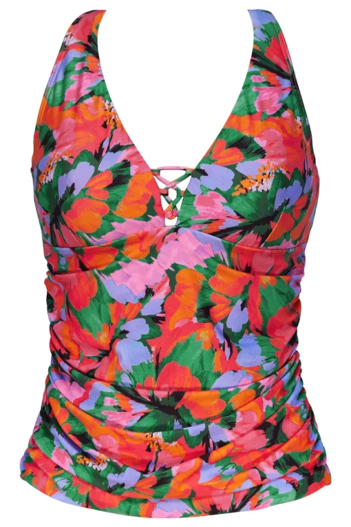 Sunsets Escape Hummingbird Cove Emerson Tankini Top< Plus Size | Underwire