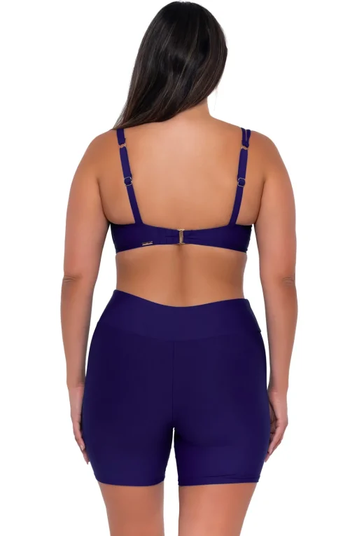 Sunsets Escape Indigo Bayside Bike Short< Plus Size | High-Waist