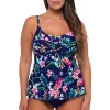 Sunsets Escape Island Getaway Tori Tankini Top< Plus Size | Wire-Free