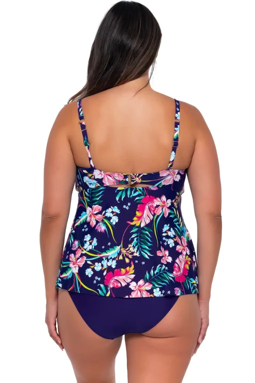 Sunsets Escape Island Getaway Tori Tankini Top< Plus Size | Wire-Free