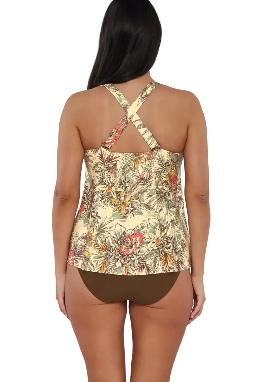 Sunsets Escape Island Spice Sadie Tankini Top< Plus Size | Wire-Free
